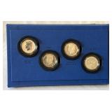 2014 50th Anniversary Kennedy Half Dollar 4 Coin Uncirculated Set - original package with COA