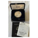 2000 P-American Eagle One Ounce Proof Silver Bullion Coin - original package with COA