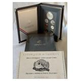 1991 Prestige Mount Rushmore Silver Proof Set 7 coins - plastic case only, no COA, but all coins look amazing!