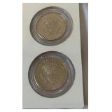 2014 50th Anniversary Kennedy Half Dollar 2 Coin Uncirculated Set - original package with COA