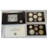 2022 Silver Proof Set 10 coins - original package with COA