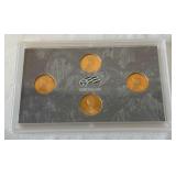 2009 S-Lincoln Bicentennial One Cent Proof Set 4 coins - original package with COA