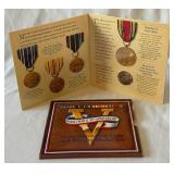 1995 World War II 50th anniversary Coin and Victory Medal Set US Mint - original package with COA