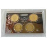 2007 Presidential $1 Coin Proof Set 4 coins - original package with COA