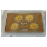 2007 Presidential $1 Coin Proof Set 4 coins - original package with COA