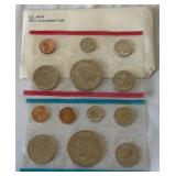 1973 P/D Uncirculated US Mint set OGP 13 coins - original gov't packaging