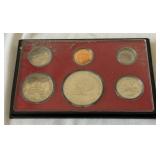 1975 Proof Set - case is dirty slight fire damage, no other packaging or COA