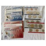 2001 P/D Uncirculated US Mint set OGP (20 coins) - original package with COA and envelope