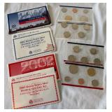 2002 P/D Uncirculated US Mint set OGP (20 coins) - original package with COA and envelope, damage to envelope