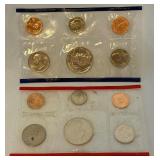 1989 P/D Uncirculated US Mint set OGP - cello wrap only, with fire damage