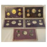 (5) Fire Damages Proof Sets - (2) 1989, (1) 1987, (2) 1990