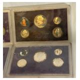 (5) Fire Damages Proof Sets - (2) 1989, (1) 1987, (2) 1990