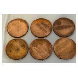 (6) 1987 Michigan Sequicentennial Tokens