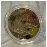 1993 S-Bill of Rights James Madison Proof Half Dollar - just the coin in a protective plastic case