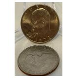 (2) 1972 Eisenhower Silver Dollars