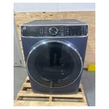 GE 7.8-cu ft Reversible Side Swing Door Stackable Steam Cycle Smart Gas Dryer (Sapphire Blue) ENERGY STAR- Model # GFD85GSPNRS MSRP $1,449