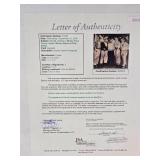 Signed Photograph of Whitey Ford, Mickey Mantle, Billy Martin, Darrell Johnson, and Danny Lawlor Signed Photograph of Whitey Ford, Mickey Mantle, Billy Martin, Darrell Johnson, and Danny Lawlor