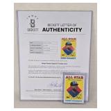 Kirby Puckett Auto on 1988 Topps All-Star Signed Trading Card #391 With Beckett Letter of Authenticity - Minnesota Twins Baseball Card Kirby Puckett Auto on 1988 Topps All-Star Signed Trading Card #391 With Beckett Letter of Authenticity - Minnesota Twins Baseball Card