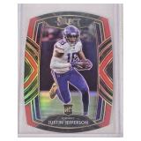 Justin Jefferson Rookie 2020 Panini Select Prizm Die Cut #261 - Minnesota Vikings Football Card Justin Jefferson Rookie 2020 Panini Select Prizm Die Cut #261 - Minnesota Vikings Football Card