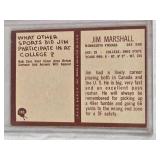 Jim Marshall 1967 Topps #103 - Minnesota Vikings Vintage Football Card Jim Marshall 1967 Topps #103 - Minnesota Vikings Vintage Football Card