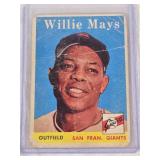 Willie Mays 1958 Topps #5 - San Francisco Giants Vintage Baseball Card Willie Mays 1958 Topps #5 - San Francisco Giants Vintage Baseball Card