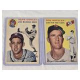 Lot of 2 Baseball Cards Featuring Gene Conley and Don Mueller - 1950s Vintage Baseball Cards Lot of 2 Baseball Cards Featuring Gene Conley and Don Mueller - 1950s Vintage Baseball Cards