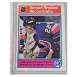 Mike Bossy Auto! 1982 O-Pee-Chee Record Breaker #2 - New York Islanders Hockey Card Vintage Mike Bossy Auto! 1982 O-Pee-Chee Record Breaker #2 - New York Islanders Hockey Card Vintage