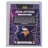 Justin Jefferson 2025 Panini Phoenix Thunderbirds Silver Holo #34 - Minnesota Vikings Football Card Justin Jefferson 2025 Panini Phoenix Thunderbirds Silver Holo #34 - Minnesota Vikings Football Card