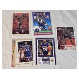 Lot of 5 Star Basketball Cards Featuring Michael Jordan, Kobe Bryant, and Anthony Edwards. Includes special features like '8-Bit Ballers' and 'MJ Exclusives'. Lot of 5 Star Basketball Cards Featuring Michael Jordan, Kobe Bryant, and Anthony Edwards. Includes special features like '8-Bit Ballers' and 'MJ Exclusives'.