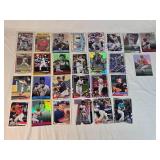 Lot of 27 Baseball Cards Featuring Players like Mike Trout, Nolan Ryan, and Derek Jeter with Various Sets and Rookie Cards. Lot of 27 Baseball Cards Featuring Players like Mike Trout, Nolan Ryan, and Derek Jeter with Various Sets and Rookie Cards.