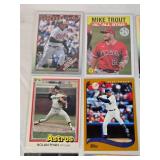Lot of 27 Baseball Cards Featuring Players like Mike Trout, Nolan Ryan, and Derek Jeter with Various Sets and Rookie Cards. Lot of 27 Baseball Cards Featuring Players like Mike Trout, Nolan Ryan, and Derek Jeter with Various Sets and Rookie Cards.