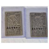 Lot of 2 Baseball Cards Featuring Maurice McDermott and Joe Presko from 1952 Bowman Series. Lot of 2 Baseball Cards Featuring Maurice McDermott and Joe Presko from 1952 Bowman Series.