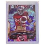 Jerry Rice 2025 Topps Surge Wave Refractor #91 and Numbered 74/75 - San Francisco 49ers Football Card Jerry Rice 2025 Topps Surge Wave Refractor #91 and Numbered 74/75 - San Francisco 49ers Football Card