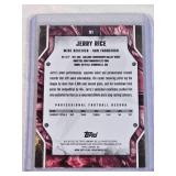 Jerry Rice 2025 Topps Surge Wave Refractor #91 and Numbered 74/75 - San Francisco 49ers Football Card Jerry Rice 2025 Topps Surge Wave Refractor #91 and Numbered 74/75 - San Francisco 49ers Football Card