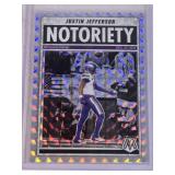 Justin Jefferson 2025 Panini Mosaic Notoriety #6 Silver Holo - Minnesota Vikings Football Card Justin Jefferson 2025 Panini Mosaic Notoriety #6 Silver Holo - Minnesota Vikings Football Card