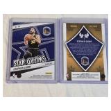 Lot of 2 Stephen Curry Basketball Cards including Panini Revolution Star Gazing and Rookies & Stars Crusade Holo. Lot of 2 Stephen Curry Basketball Cards including Panini Revolution Star Gazing and Rookies & Stars Crusade Holo.