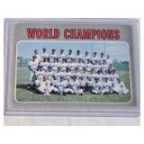 New York Mets 1970 Topps World Champions Team Card #1 with Nolan Ryan - New York Mets Vintage Baseball Card New York Mets 1970 Topps World Champions Team Card #1 with Nolan Ryan - New York Mets Vintage Baseball Card