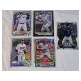 Lot of 5 Mojo Refractors Featuring Prospects Jasson Dominguez, Nick Gonzales, Luis Rodriguez, Aidan Miller, and Felinin Celesten Lot of 5 Mojo Refractors Featuring Prospects Jasson Dominguez, Nick Gonzales, Luis Rodriguez, Aidan Miller, and Felinin Celesten