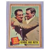 Babe Ruth and Lou Gehrig 1962 Topps Babe Ruth Special #140 - New York Yankees Vintage Baseball Card Babe Ruth and Lou Gehrig 1962 Topps Babe Ruth Special #140 - New York Yankees Vintage Baseball Card