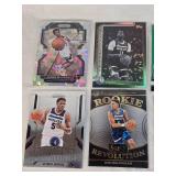 Lot of 13 Minnesota Timberwolves Basketball Cards featuring players like Anthony Edwards, Rudy Gobert, and Jaden McDaniels. Includes Rookie, Holo, and Special Edition cards such as 'Deep Space' and 'E Lot of 13 Minnesota Timberwolves Basketball Cards featuring players like Anthony Edwards, Rudy Gobert, and Jaden McDaniels. Includes Rookie, Holo, and Special Edition cards such as 'Deep Space' and 'E