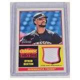 Byron Buxton 2025 Topps Heritage Clubhouse Collection Relic - Minnesota Twins Baseball Card Byron Buxton 2025 Topps Heritage Clubhouse Collection Relic - Minnesota Twins Baseball Card