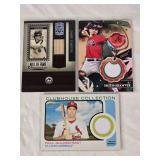 Lot of 3 Baseball Relic Cards Featuring AJ Smith-Shawver, Gary Carter, and Paul Goldschmidt Lot of 3 Baseball Relic Cards Featuring AJ Smith-Shawver, Gary Carter, and Paul Goldschmidt