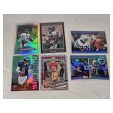 Lot of 6 Refractors Featuring Walter Payton, Reggie Bush, Donovan McNabb, Christian McCaffrey, Edgerrin James, and Ray Lewis Lot of 6 Refractors Featuring Walter Payton, Reggie Bush, Donovan McNabb, Christian McCaffrey, Edgerrin James, and Ray Lewis