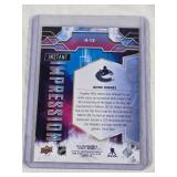 Quinn Hughes Rookie 2019-20 Upper Deck Instant Impression Insert #II-13 - Vancouver Canucks Hockey Card Quinn Hughes Rookie 2019-20 Upper Deck Instant Impression Insert #II-13 - Vancouver Canucks Hockey Card