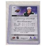 Daemon Hunt Rookie 2023-24 Upper Deck RARE Starburst Young Guns #494 - Minnesota Wild Hockey Card Daemon Hunt Rookie 2023-24 Upper Deck RARE Starburst Young Guns #494 - Minnesota Wild Hockey Card