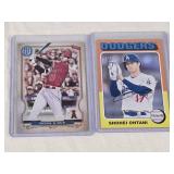 Lot of 2 Shohei Ohtani Baseball Cards including Topps Gypsy Queen and Dodgers Heritage. Lot of 2 Shohei Ohtani Baseball Cards including Topps Gypsy Queen and Dodgers Heritage.