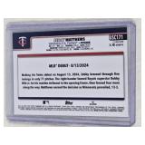 Zebby Matthews Rookie 2025 Topps Chrome Green Cracked Ice #USC171 and Numbered 31/99 - Minnesota Twins Baseball Card Zebby Matthews Rookie 2025 Topps Chrome Green Cracked Ice #USC171 and Numbered 31/99 - Minnesota Twins Baseball Card