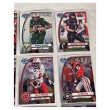 Lot of 39 1st Bowman Football Cards featuring various players including Deontae Lawson, Francisco Mauigoa Lot of 39 1st Bowman Football Cards featuring various players including Deontae Lawson, Francisco Mauigoa
