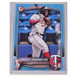 Eduardo Tait 2025 Bowman Sky Blue SP #BD-39 and Numbered 331/499 - Minnesota Twins Baseball Card Eduardo Tait 2025 Bowman Sky Blue SP #BD-39 and Numbered 331/499 - Minnesota Twins Baseball Card