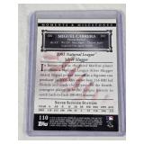 Miguel Cabrera 2005 Topps Moments & Milestones #78 and Numbered 15/50 - Florida Marlins Baseball Card Miguel Cabrera 2005 Topps Moments & Milestones #78 and Numbered 15/50 - Florida Marlins Baseball Card